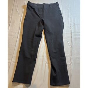 Quince Black Straight Leg Pull On Pants Women's Size Medium Stretch Comfort
